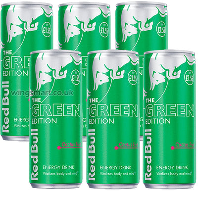 Red Bull Energy Drink Green Edition Cactus Fruit PMP 250ml