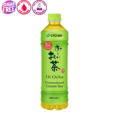 ITO EN Oi Ocha Green Tea 12 x 500ml No Sugar Premium Whole Tea Leaves Japanese Drink