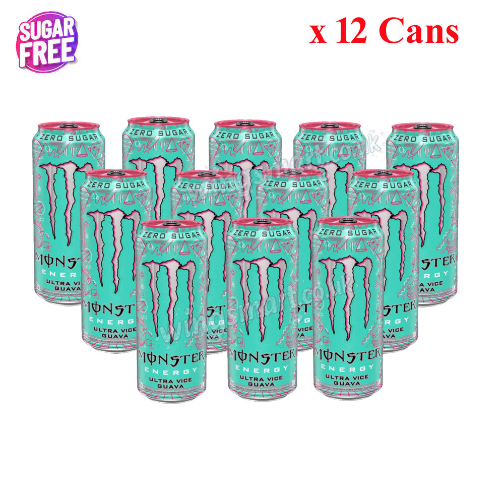 Monster Energy Drink 473ml – Electric Blue, Dreamsicle, Viking Berry, Guava & Java Irish Creme
