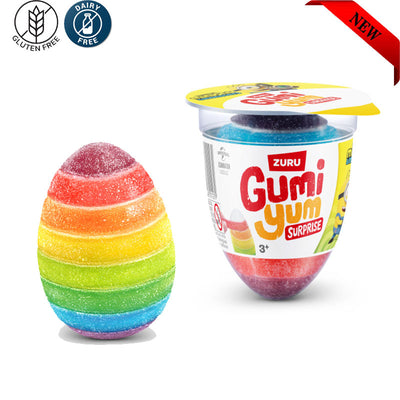 Gumi Yum Surprise Minions 26g Fruit Flavoured Gummies with Toy by Zuru (9 & 18 Packs)