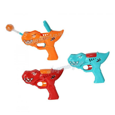 JB Dino Gun Pop 12 Count Dino Gun Pop Lollipops 12 Pack Assorted Flavours