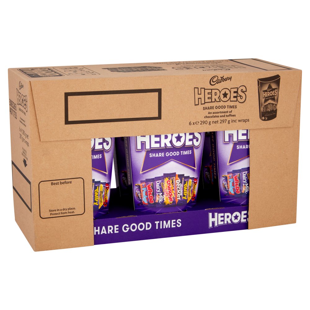 Cadbury Heroes Chocolate Assortment Gifting Box 290g – Case of 6