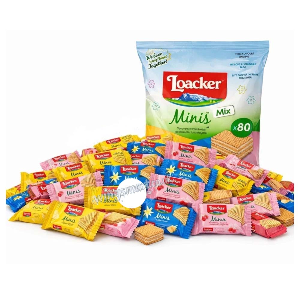 Loacker Summer Minis Mini Packs 800g Assorted Wafer Biscuits