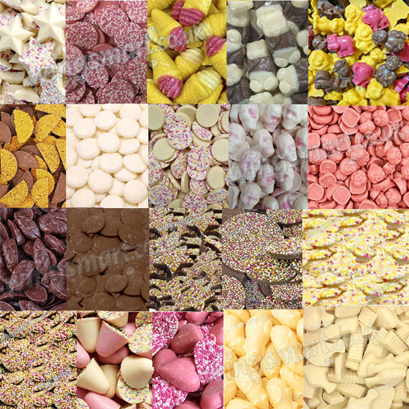 Hannah’s Sweets & Chocolates 3kg – Milk Frogs, White Mice, Fish & Chips, Mega Jazzies & More
