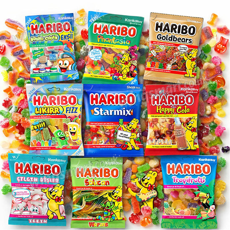 Haribo Halal Jelly Sweets 80g - Yummy Varieties
