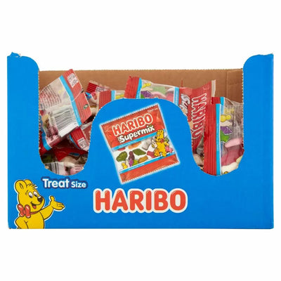 Haribo Supermix Minis Treat Bags 16g (Box Of 100)