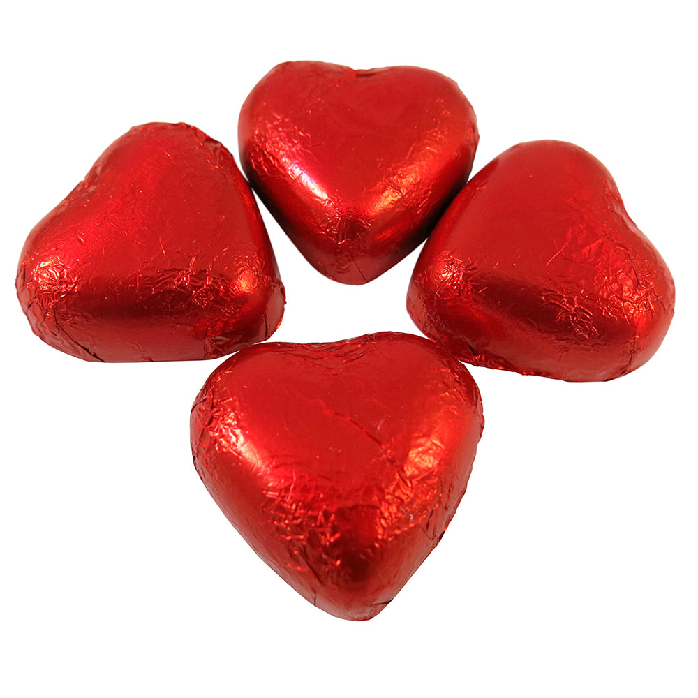 Kingsway Red Foiled Milk Chocolate Hearts 1kg