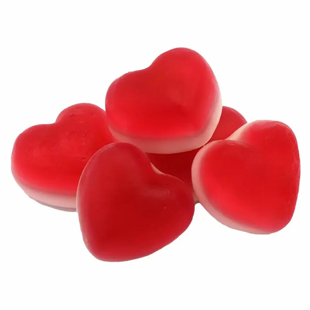 Kingsway Gummy Strawberry Flavoured Heart-shaped Jelly Sweet 1 kg Bags