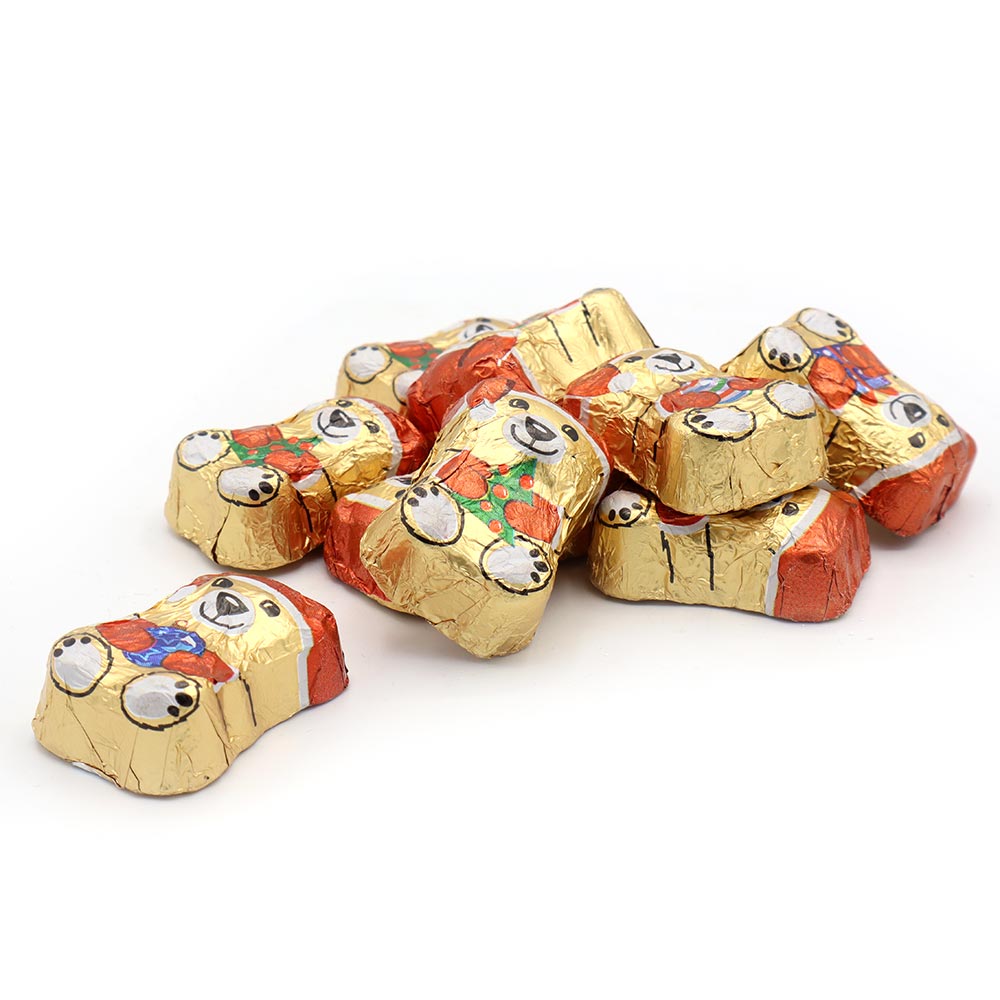 Milk Chocolate Crème Filled Gold Bears – 250g Heart Tub