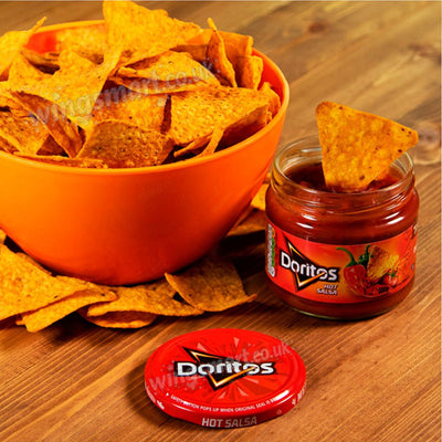 Doritos Hot Salsa Sharing Dip 300g Spicy Tomato Dip (Box of 6 Bottles)