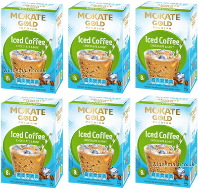 Mokate Gold Iced Coffee Drink Chocolate & Mint Flavor 120g | 6 & 12 Box Options