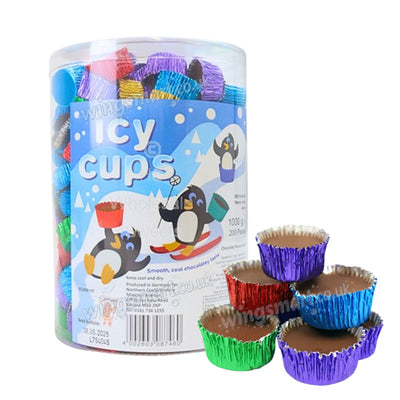 Icy Cups 200 Count Ice Chocolate Flavour Candy Pieces – Mini Sweet Treats