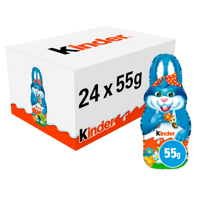 Kinder Chocolate Hollow Easter Bunny Figure 55g (Box of 24)