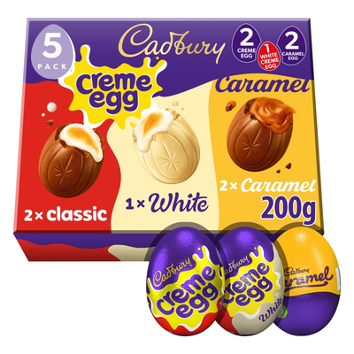 Cadbury Creme Egg 5 Pack Mixed Chocolate Box 3 x 200g