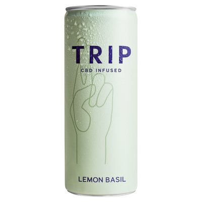 Trip CBD Infused Lemon Basil Drink Can 12 x 250ml Cans