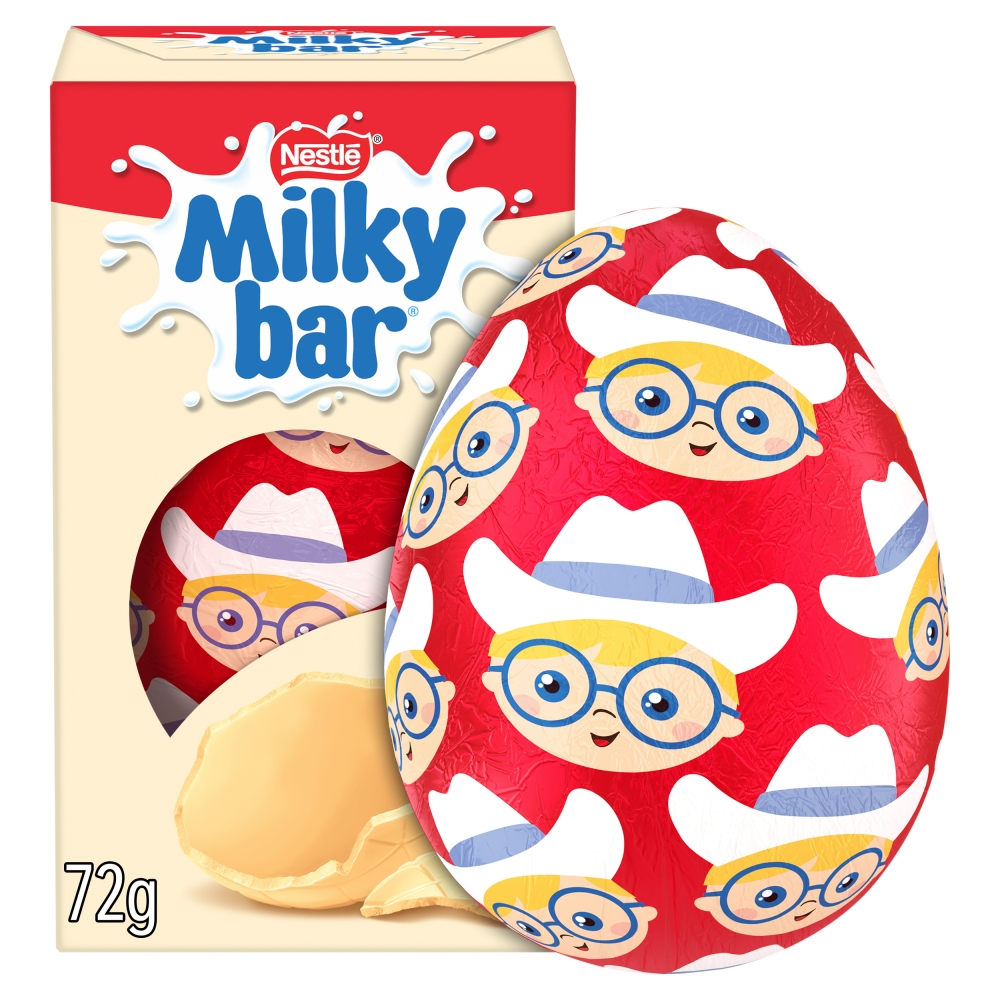 Milkybar White Chocolate Small Easter Egg 72g (Box of 12)