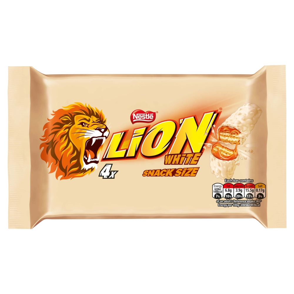 Lion White Snack Size Multipack 30g 4 Pack (Box of 10)