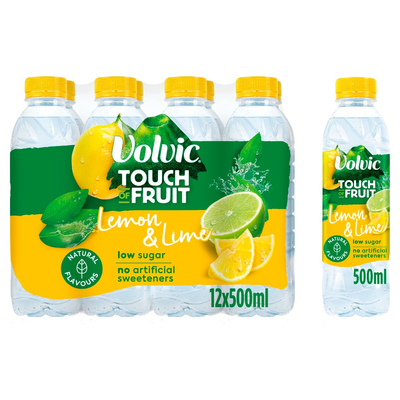 Volvic Touch of Lemon & Lime 500ml (6 & 12 Bottles)