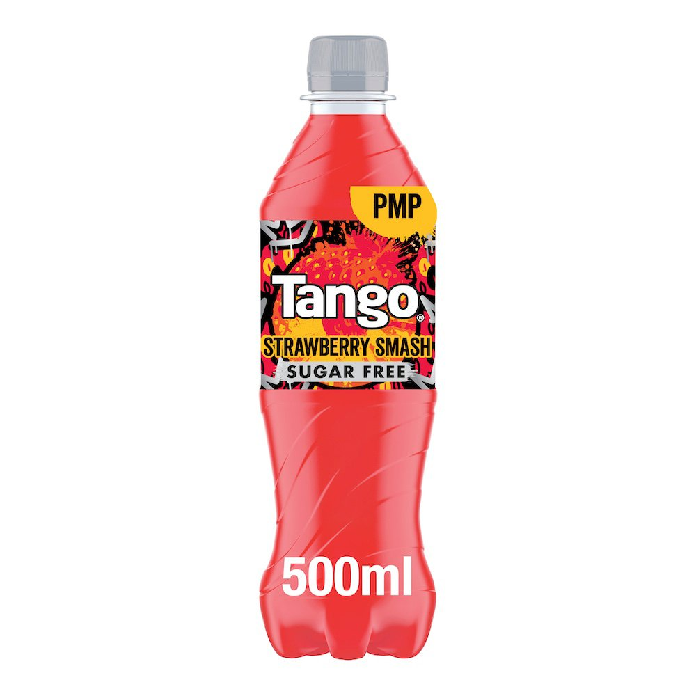 Tango Strawberry Smash Sugar Free PMP Bottle 500ml PMP (Case of 12)