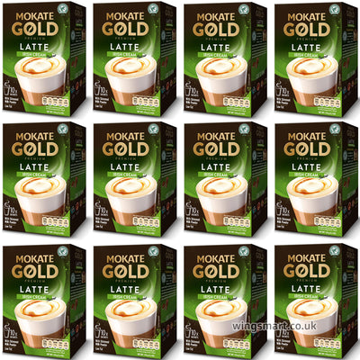 Mokate Gold Premium Latte Irish Cream 10 Sachets 140g (6 & 12 Boxes)