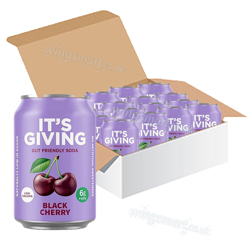 It's Giving Black Cherry 330ml (12 & 24 cans)