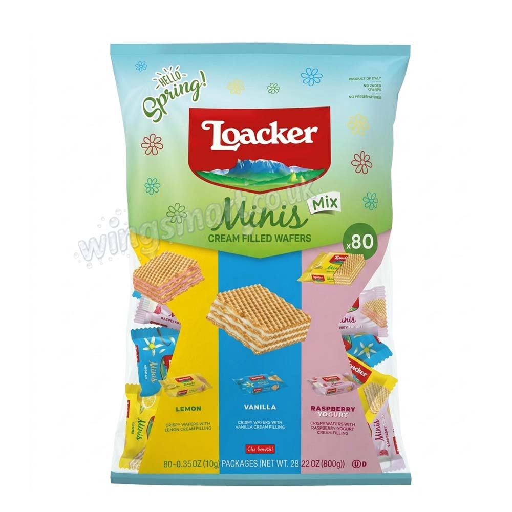 Loacker Summer Minis Mini Packs 800g Assorted Wafer Biscuits