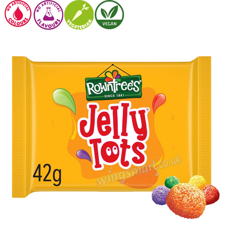 Rowntree's Jelly Tots Sweets Bag 42g (Box of 36)