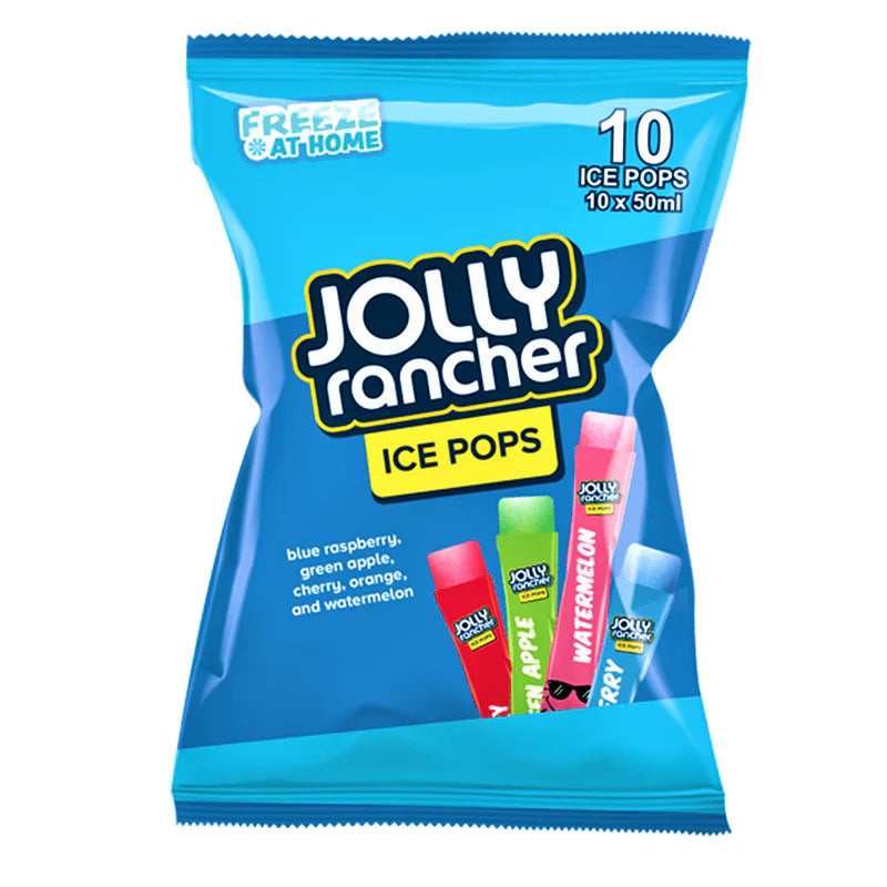 Jolly Rancher Ice Pops Multipack 10 Packs 500ml (10 Packs of 10 × 50ml)