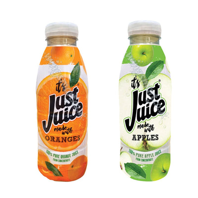 Just Juice 100% Pure Fruit Juice 500ml Mixed Flavours Orange & Apple Juice Drinks