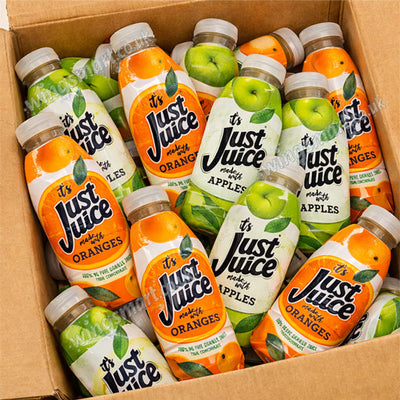 Just Juice 100% Pure Fruit Juice 500ml Mixed Flavours Orange & Apple Juice Drinks