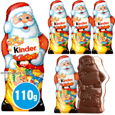 Kinder Milk Chocolate Christmas Santa Gift 5 x 110g