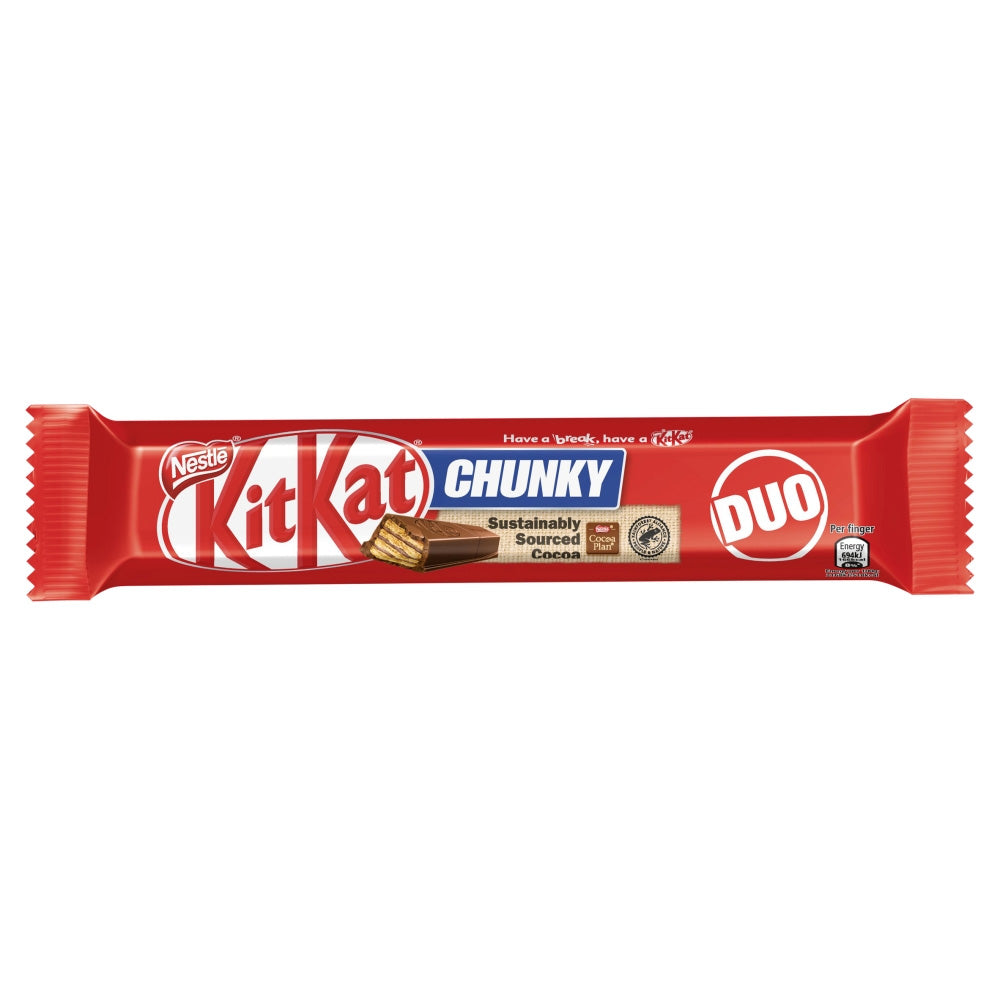 Kit Kat Chunky Duo Milk Chocolate Bar 24 x 64g - Full Box - WingsMart