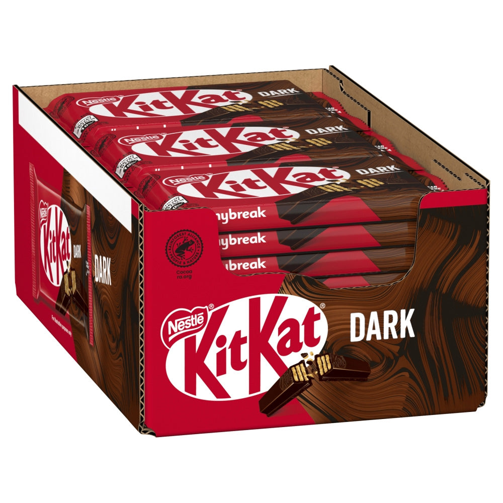 Kit Kat 4 Finger Dark Chocolate Bar 41.5g (Box Of 24) - WingsMart