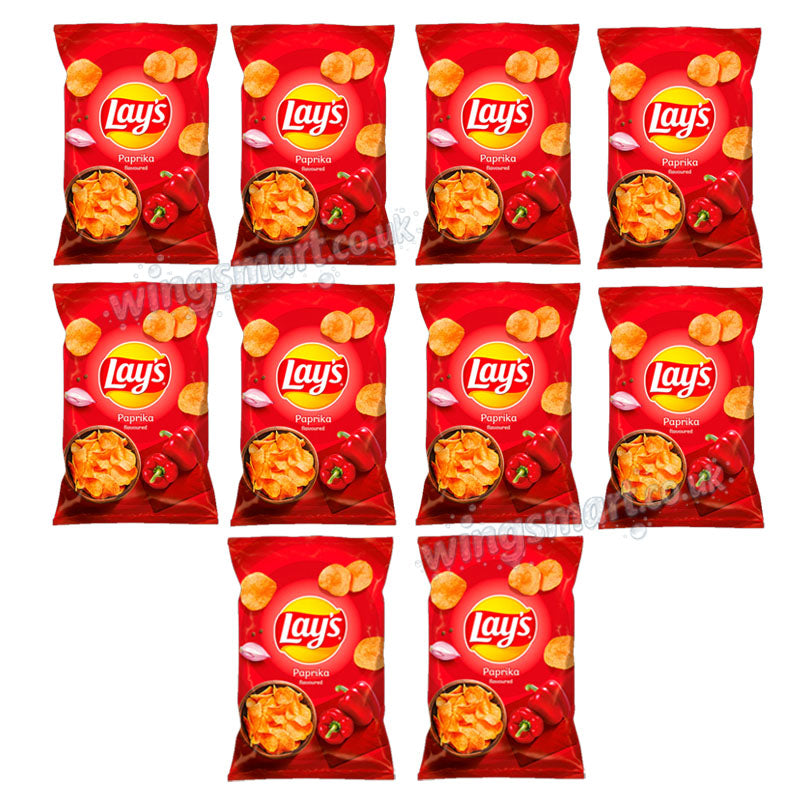 Lays Paprika Crisps 130g Multipack | 10, 15 & 21 Packs Available