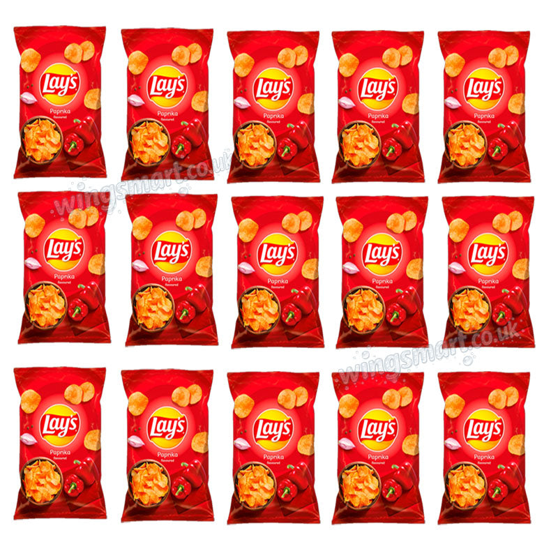 Lays Paprika Crisps 130g Multipack | 10, 15 & 21 Packs Available