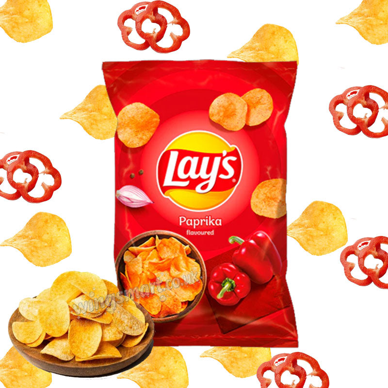 Lays Paprika Crisps 130g Multipack | 10, 15 & 21 Packs Available
