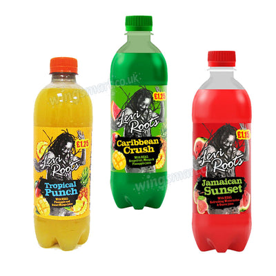 Levi Roots Tropical & Caribbean Flavoured Drinks Selection 500ml (Box of 12 bottles)