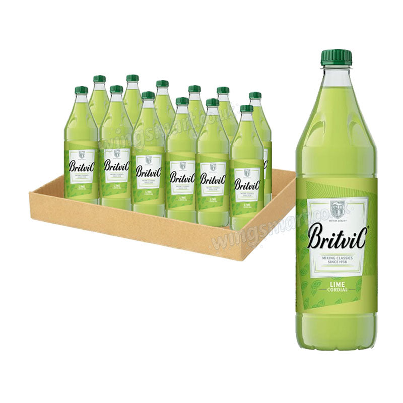 Britvic Cordial 1L Lime, Blackcurrant, Orange – Fruit Concentrate Drink Mixers & Cordial Syrups