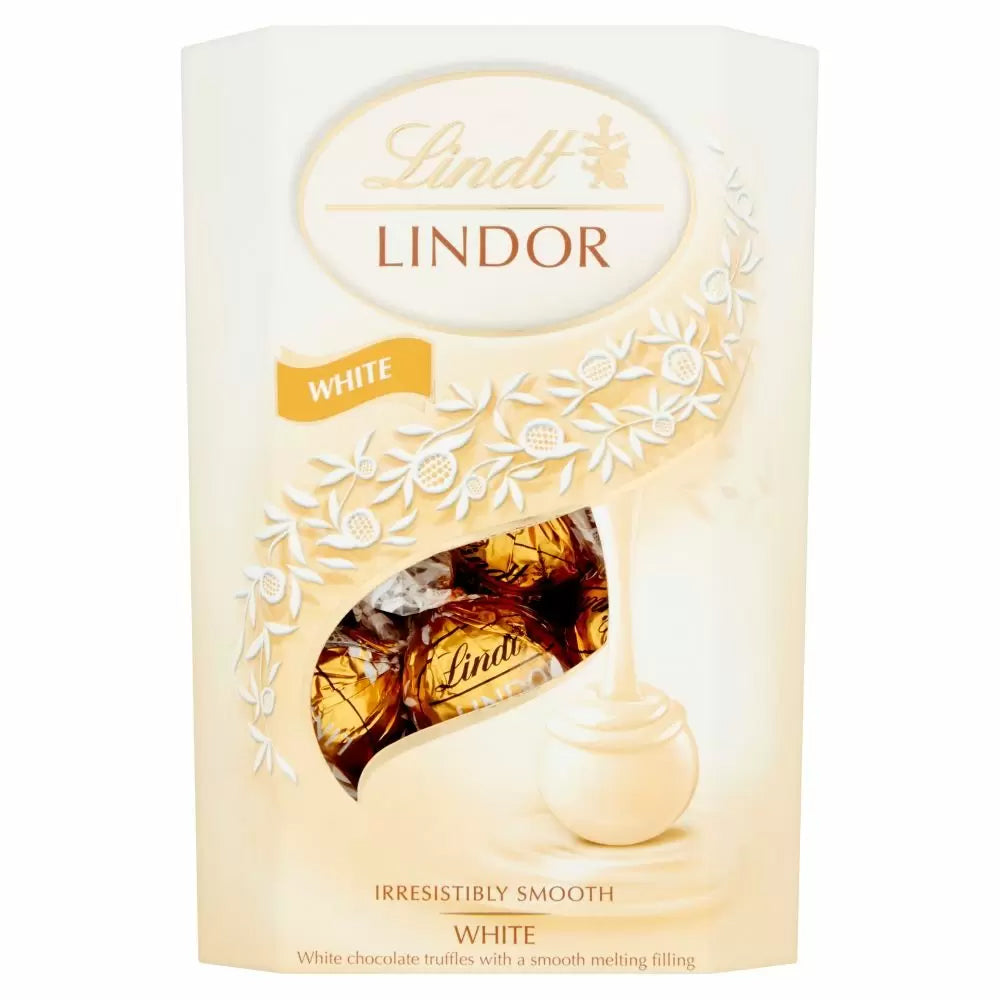 Lindt Lindor White Chocolate Truffles Box 200g - WingsMart