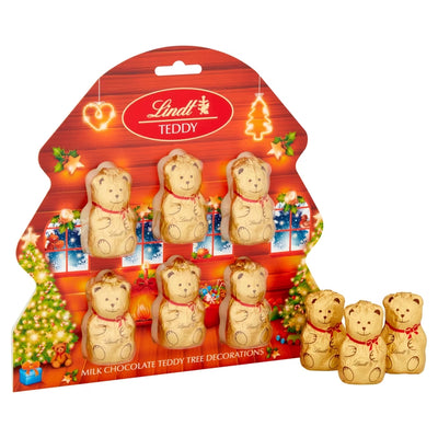 Lindt Milk Chocolate Teddy Christmas Tree Decorations 60g