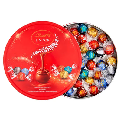 Lindt Lindor Assorted Chocolate Truffles Tin 450g