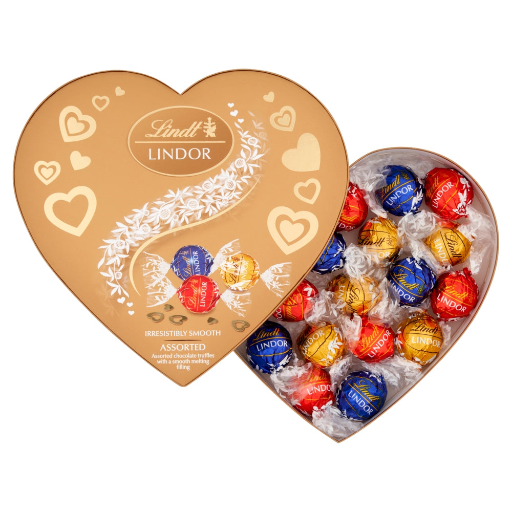 Lindt Lindor Assorted Chocolate Truffles with a Smooth Melting Filling Box 200g