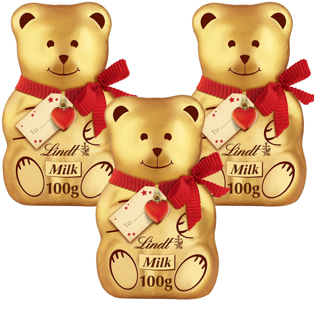 Lindt Teddy Milk Chocolate with Gift Tag 100g (02,03 & 05)
