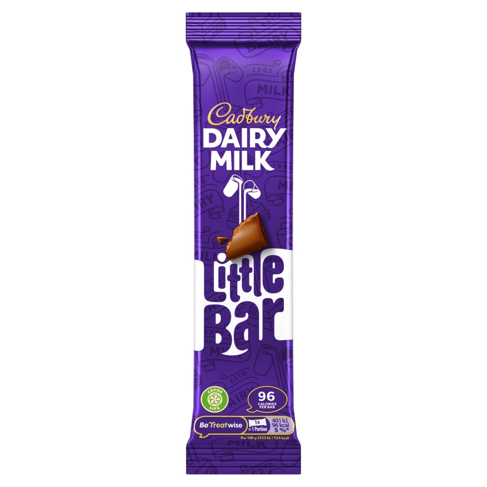 Cadbury Dairy Milk Little Bar 18g  Box of 60 | Delicious Milk Chocolate