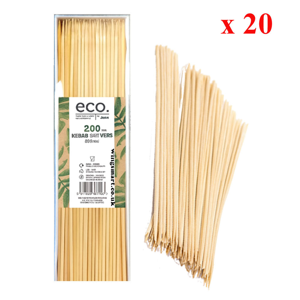 Eco by Jena 200 Kebab Skewers 250mm