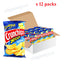 Lorenz X-Cut Crunchips 75g Assorted Flavours Salted, Paprika & Cheese & Onion (pack of 12)