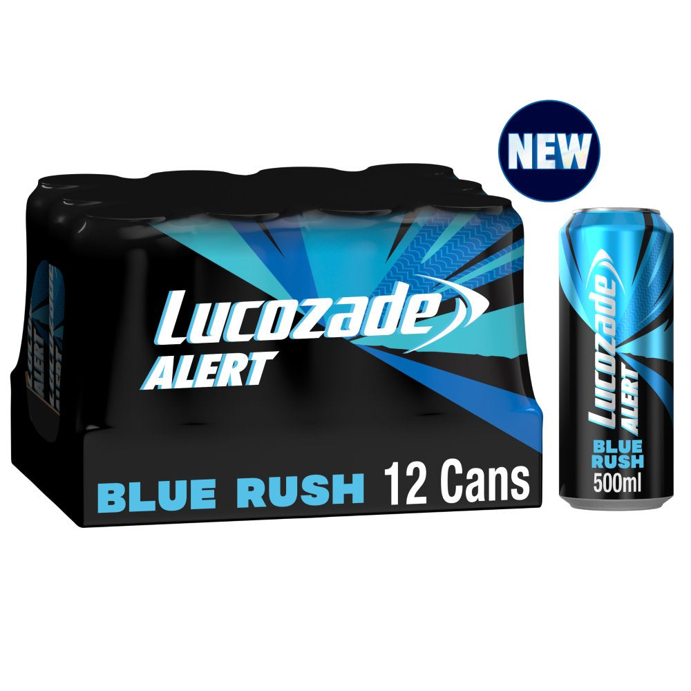 Lucozade Alert Energy Drink Blue Rush 500ml