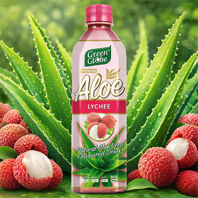 Aloe Vera Lychee Drink 500ml 6 & 12 Bottles Refreshing Juice Beverage
