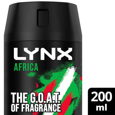 Lynx Body Spray Africa 6 x 200ml