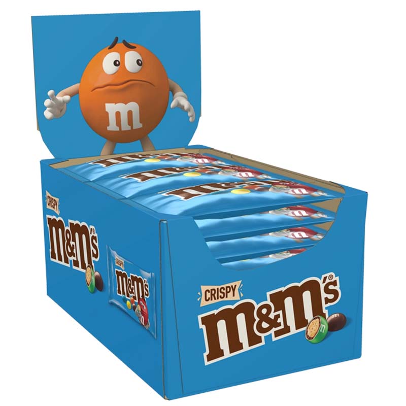 M&M's Crispy Pieces Milk Chocolate Bag 36g (Pack of 24)